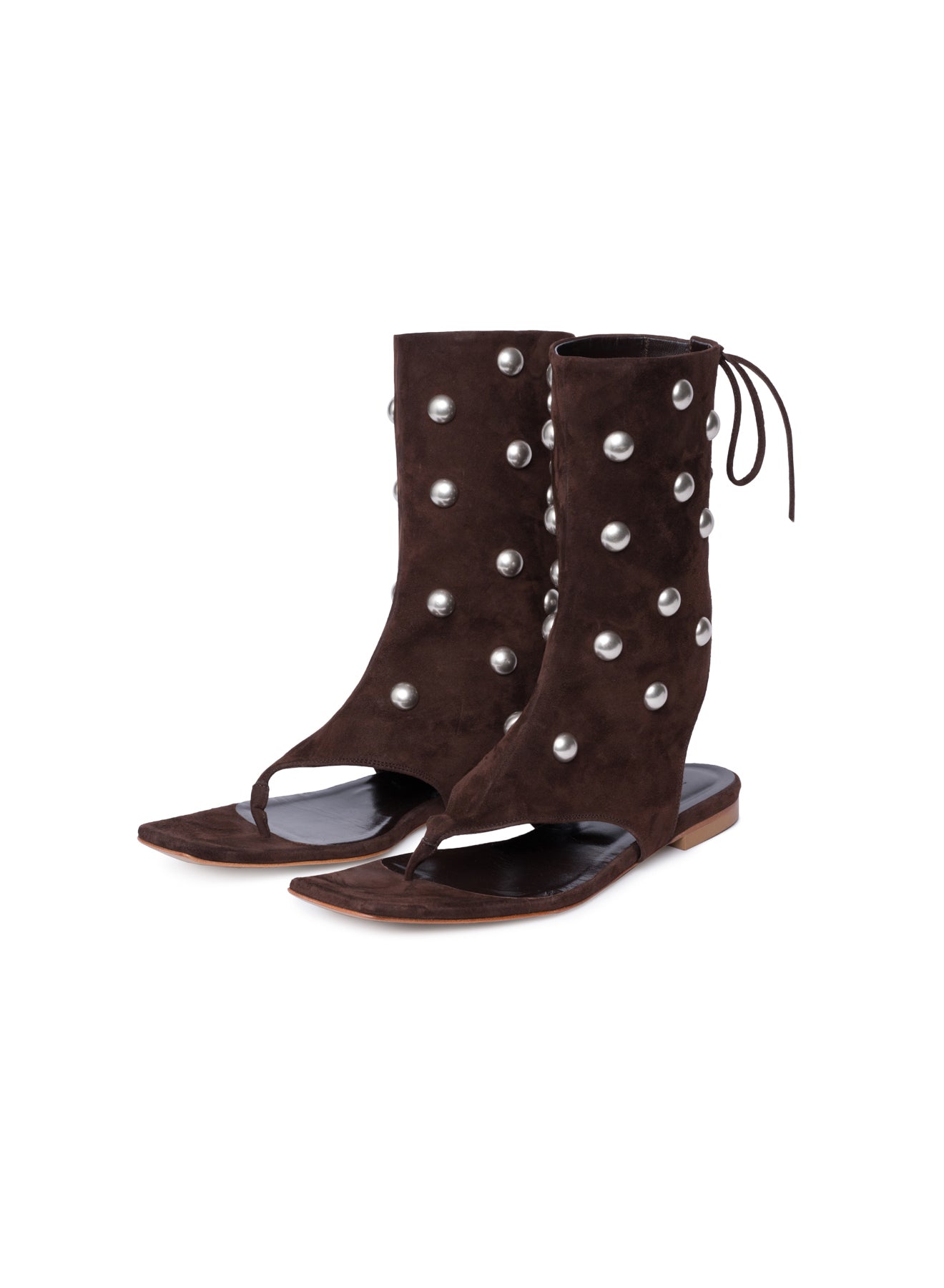 Studded Suede Gladiator Sandal