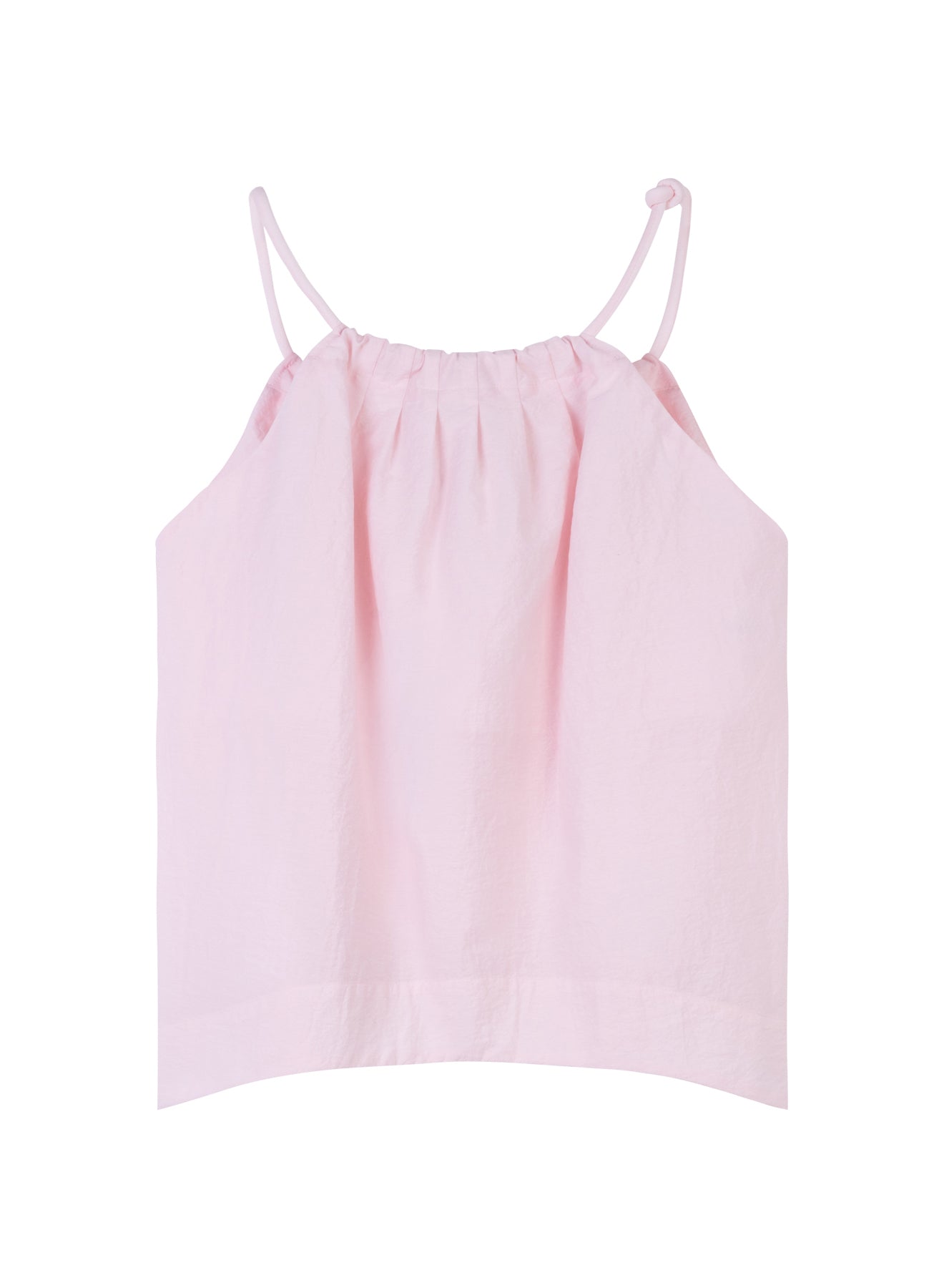 Pink Cotton Sleeveless Top