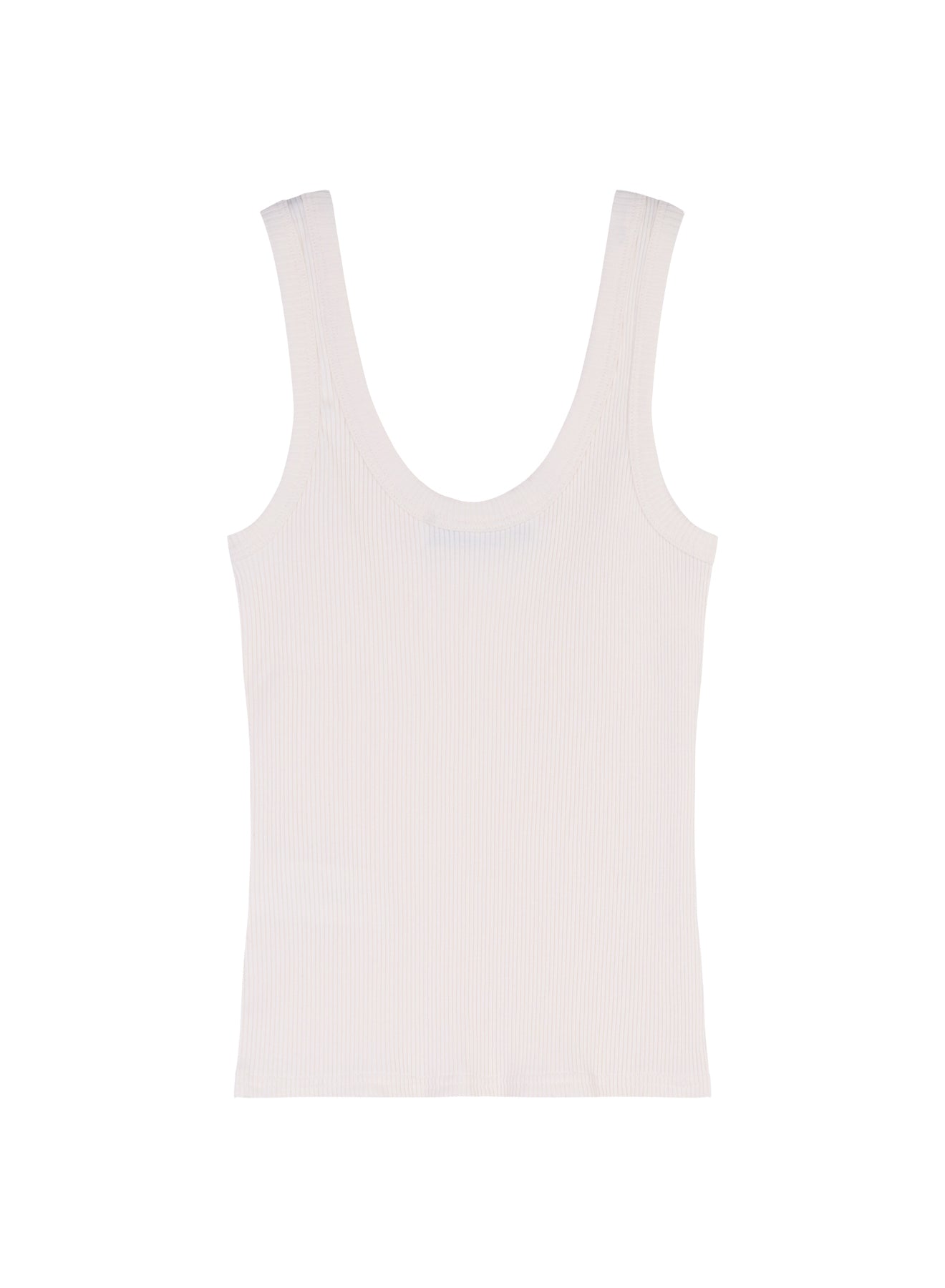 Ribbed Cream Tank Top