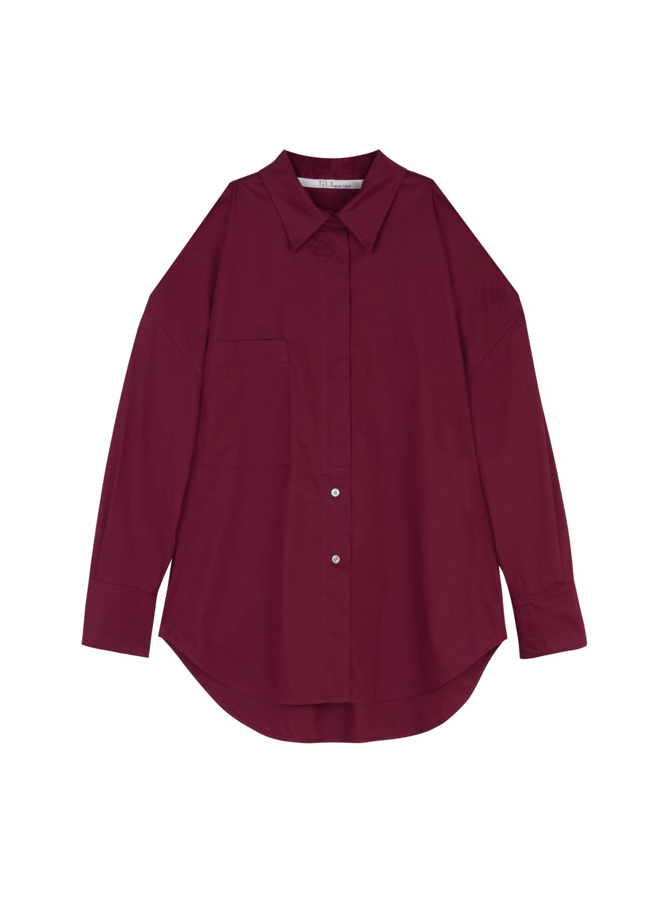 Burgundy Popeline Shirt