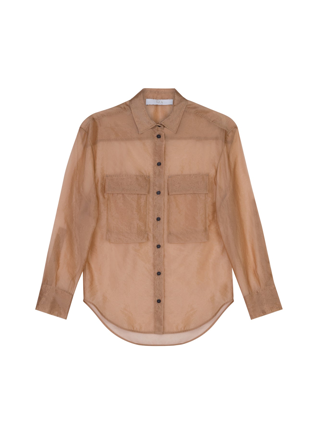 Organza Long-Sleeved Shirt