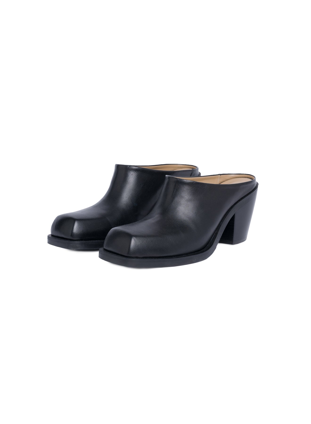 Square Toe Leather Clog