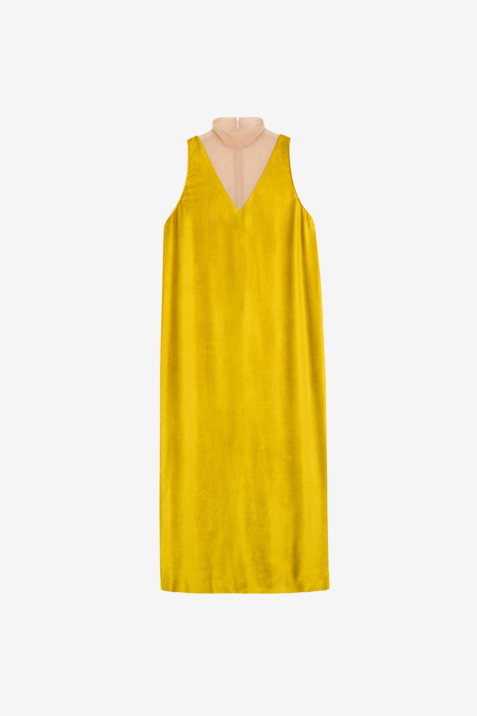 Mustard yellow hotsell velvet dress