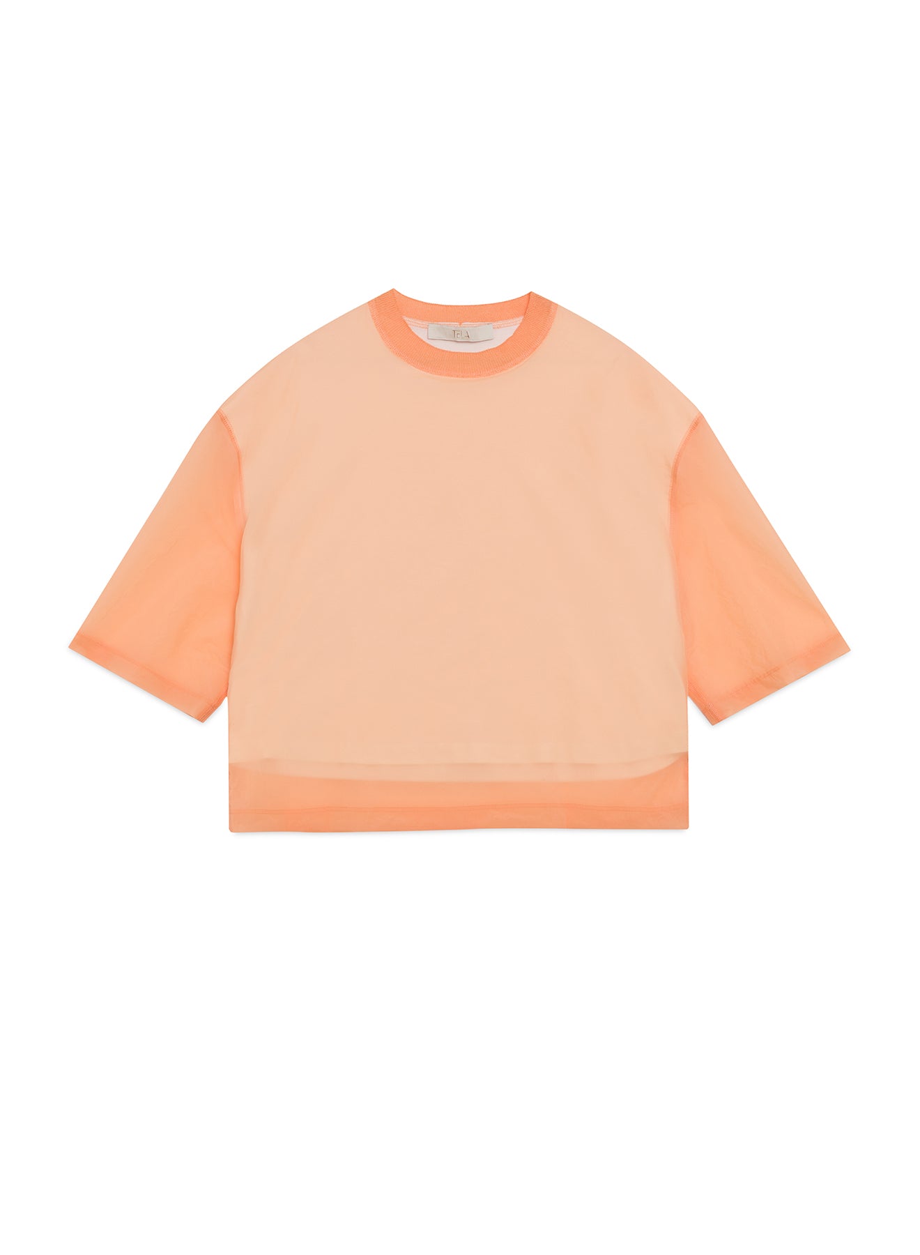 Peach Pink Short Sleeve Sweater